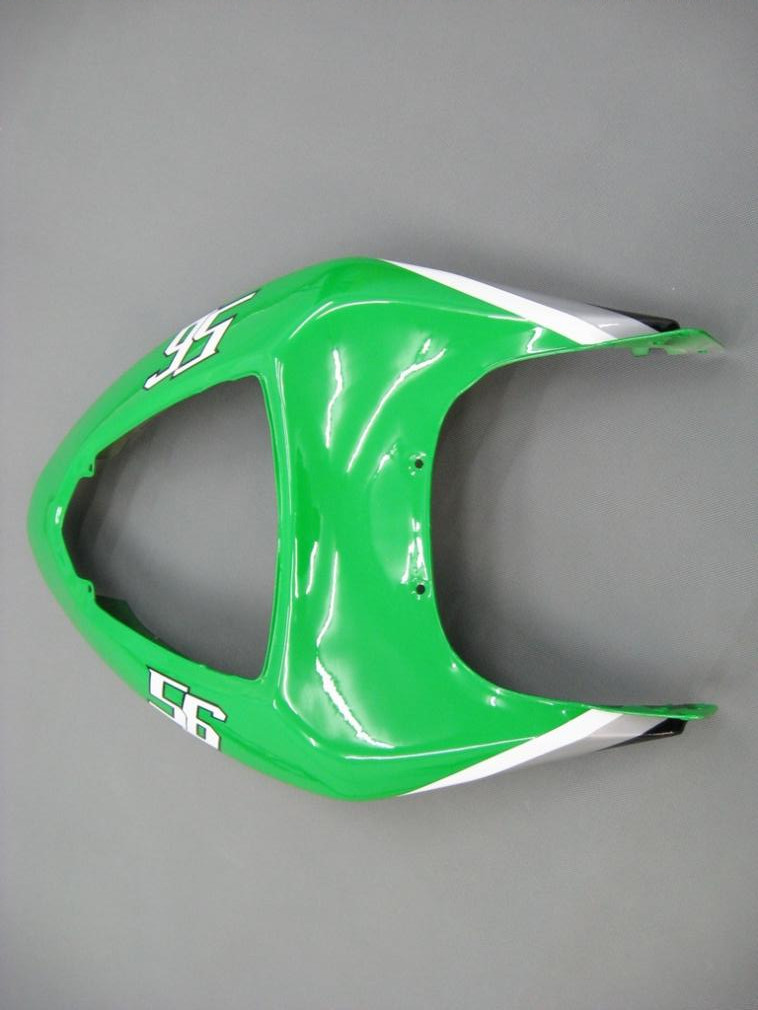 Amotopart Fairings Kawasaki ZX6R 636 Green Black No.56 Nakano  Racing  (2005-2006)