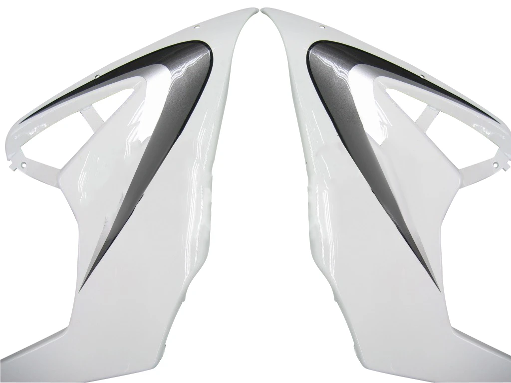 Amotopart Fairings Suzuki GSXR 1000 White & Silver GSXR Racing  (2005-2006)