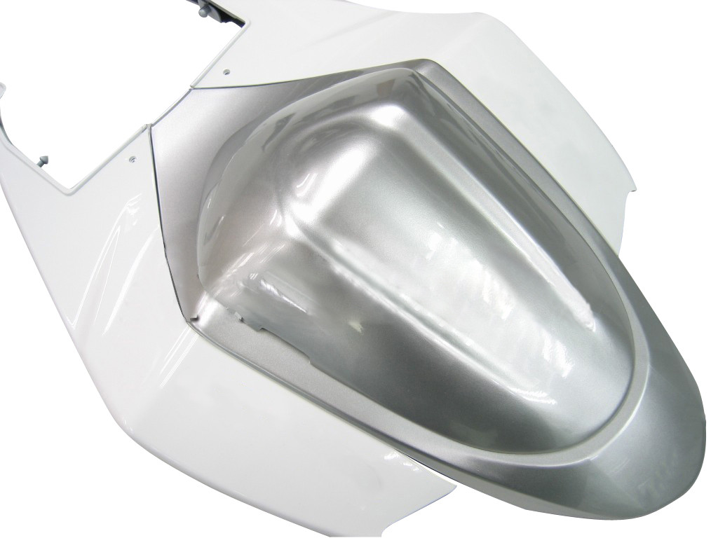Amotopart Fairings Suzuki GSXR 1000 White & Silver GSXR Racing  (2005-2006)