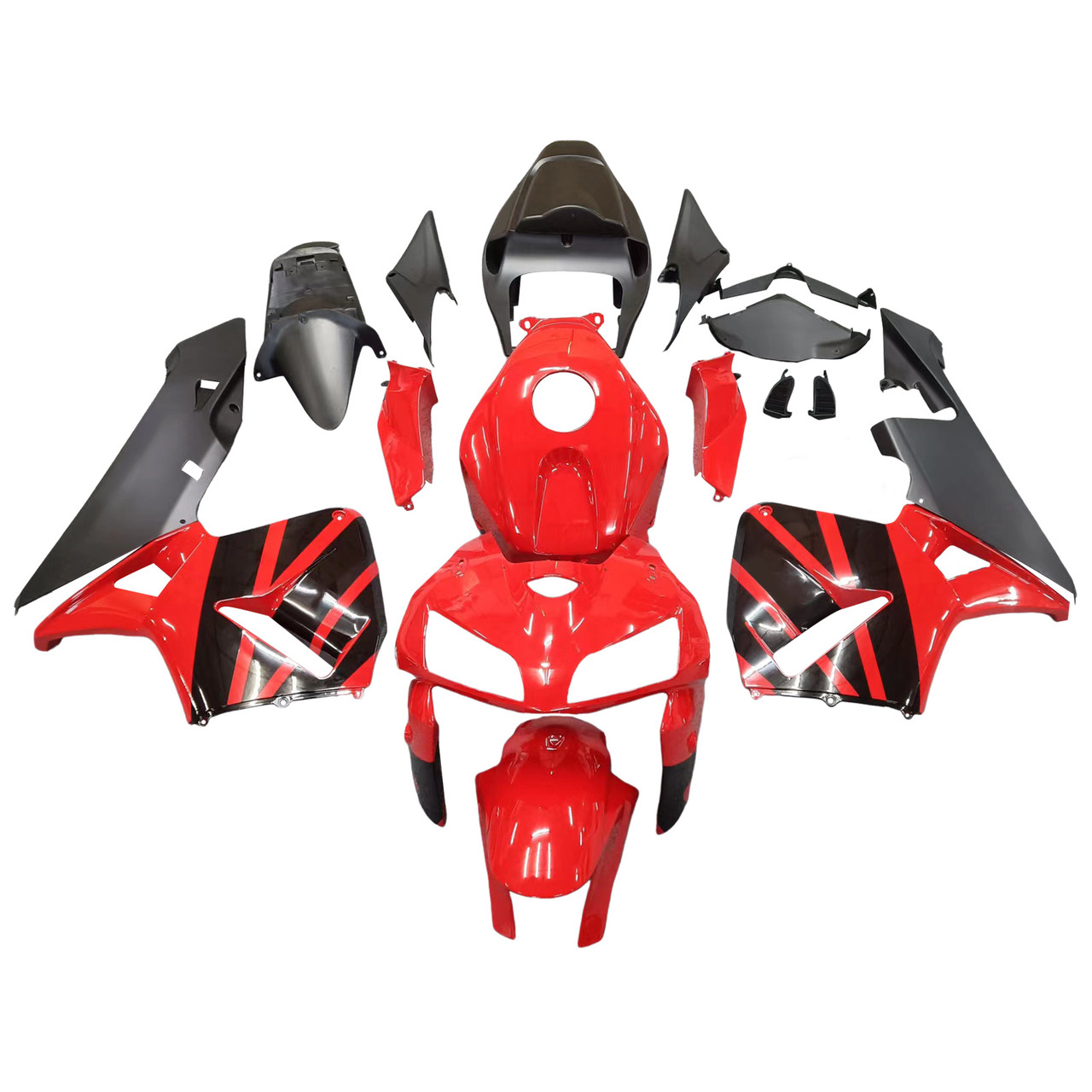Amotopart Fairings Honda CBR600 RR Red & Black CBR Racing (2005-2006)