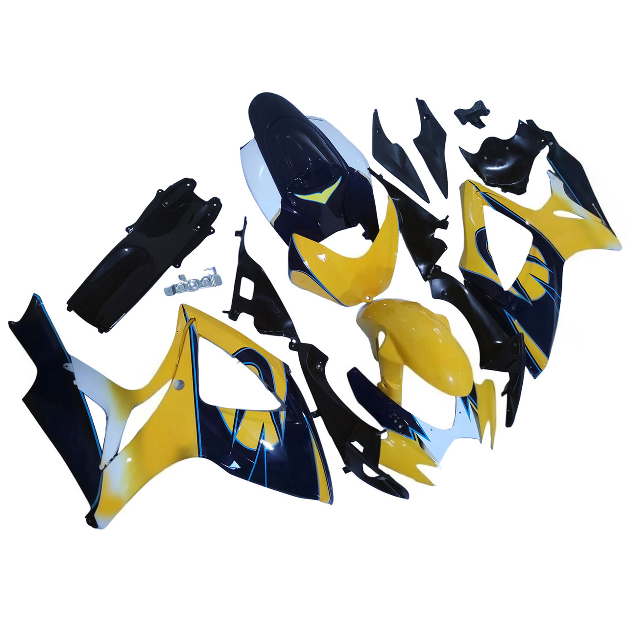 Amotopart Fairings Suzuki GSXR 600 750 Yellow Blue Corona GSXR Racing  (2006-2007)