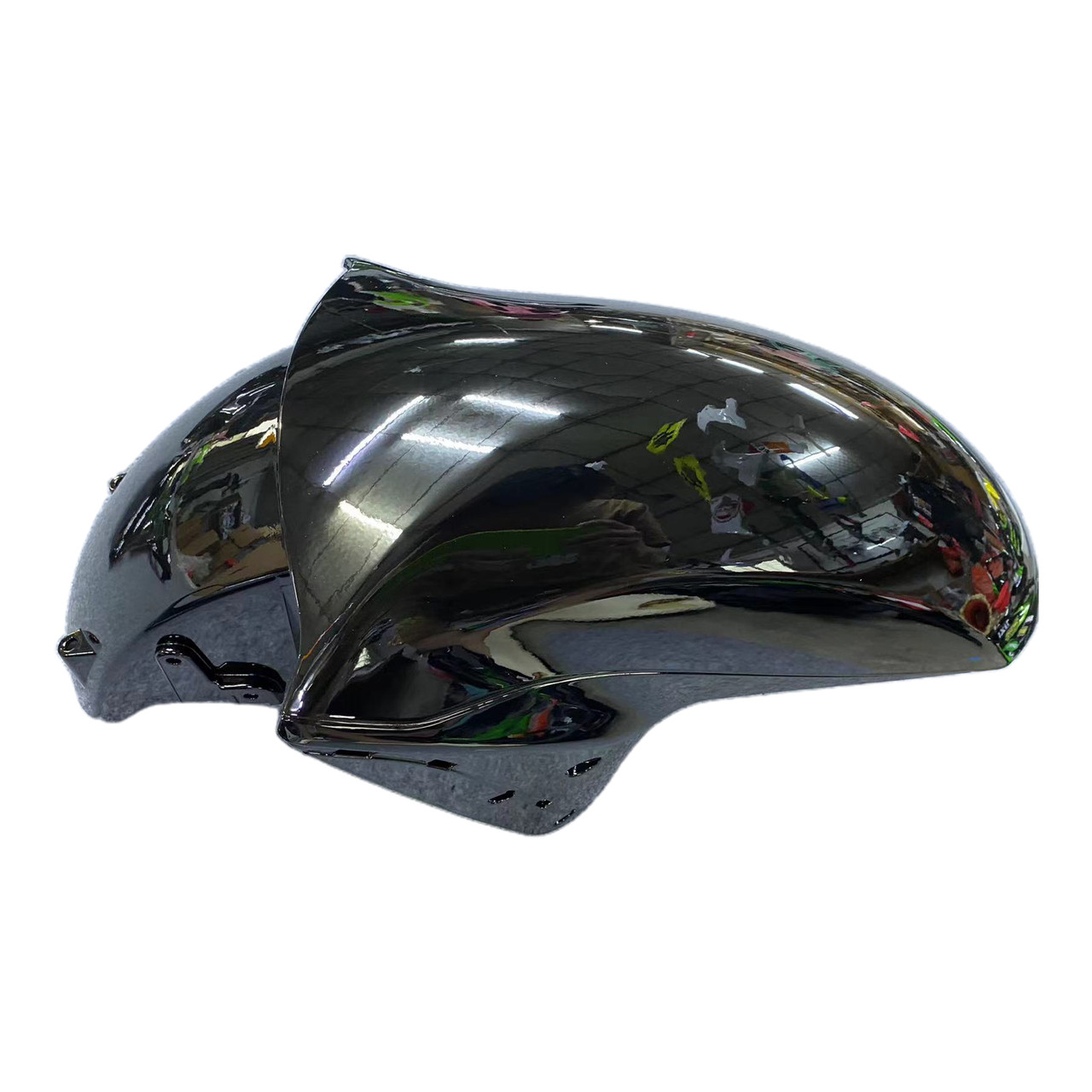 Amotopart Fairings Kawasaki ZX14R Black & Green Flame Ninja Racing