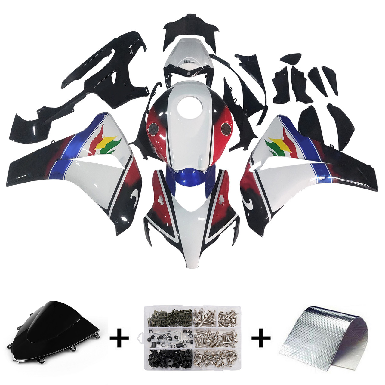Amotopart Fairings Honda CBR 1000 RR Multi-Color Eurobet Racing (2008-2011)
