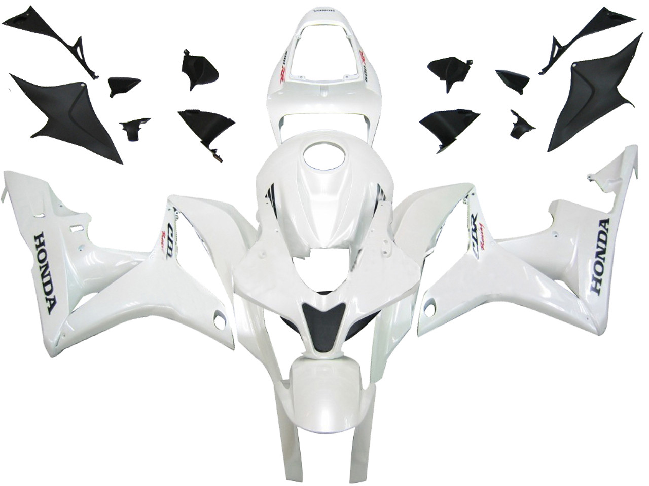 Fairings Honda CBR 600 RR White CBR Racing (2007-2008)