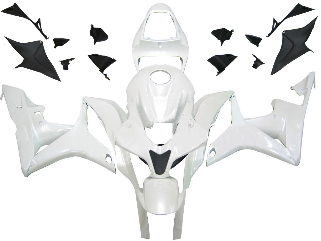 Amotopart Fairings Honda CBR 600 RR White CBR Racing (2007-2008)