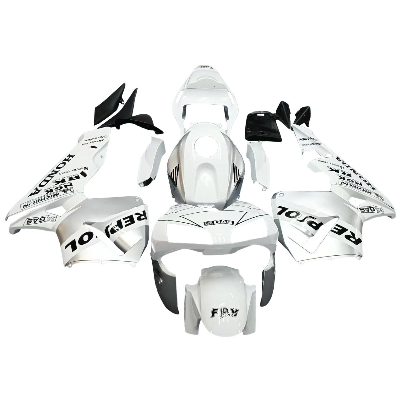 Fairings Honda CBR 600 RR White & Silver Repsol Racing (2003-2004)