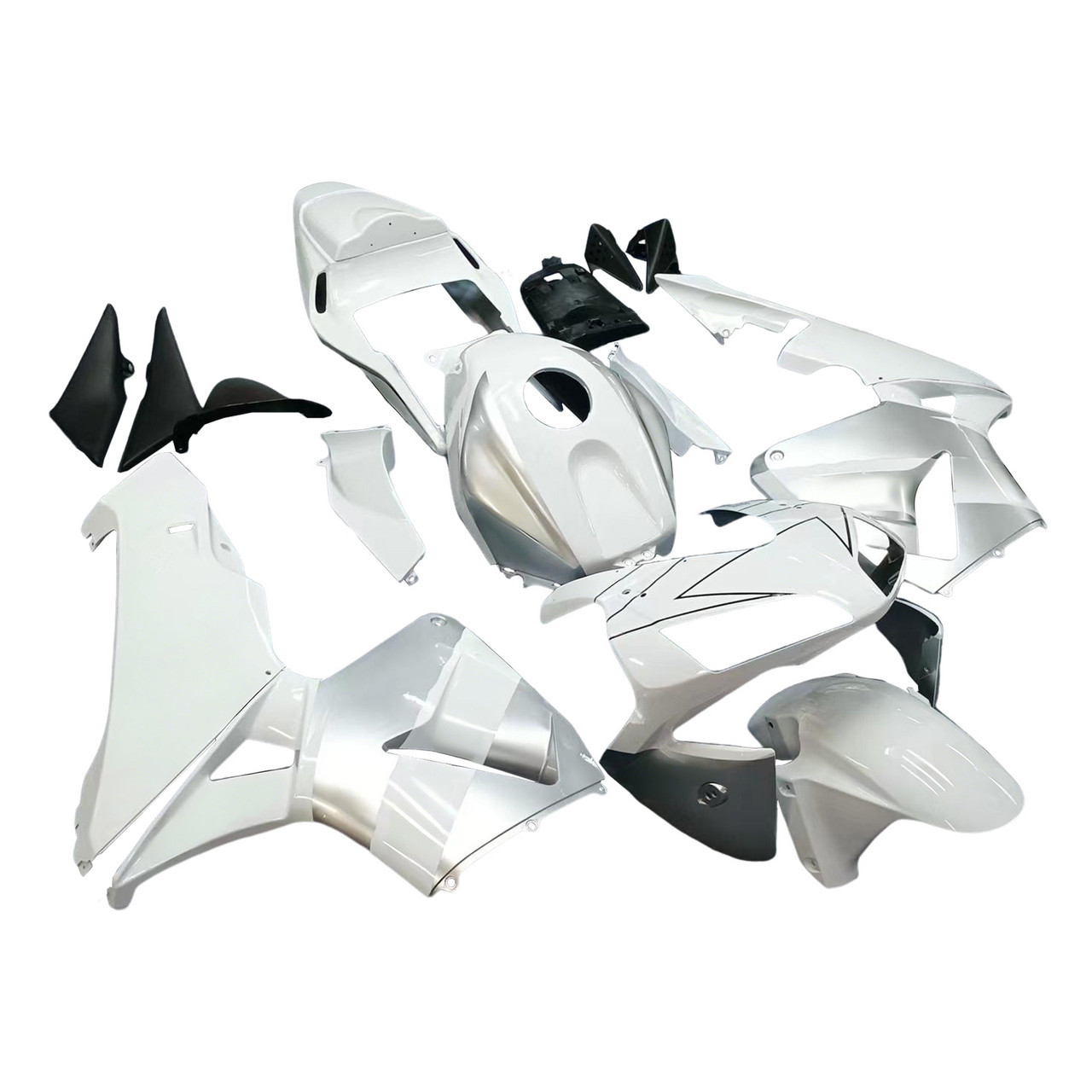 Amotopart Fairings Honda CBR 600 RR White & Silver Repsol Racing (2003-2004)