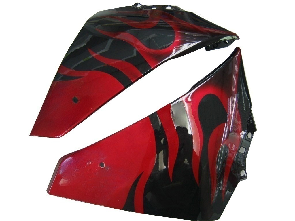 Amotopart Fairings Yamaha YZF-R1 Black & Red Flame Racing (2009-2011)