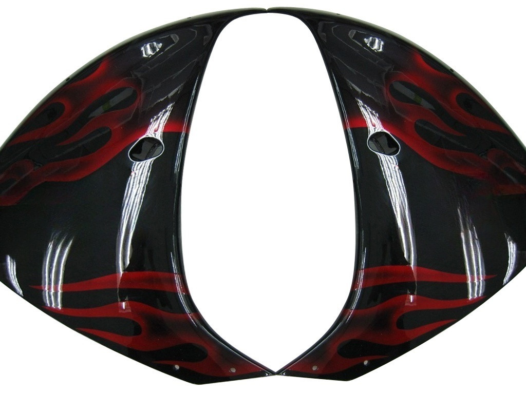 Amotopart Fairings Yamaha YZF-R1 Black & Red Flame Racing (2009-2011)
