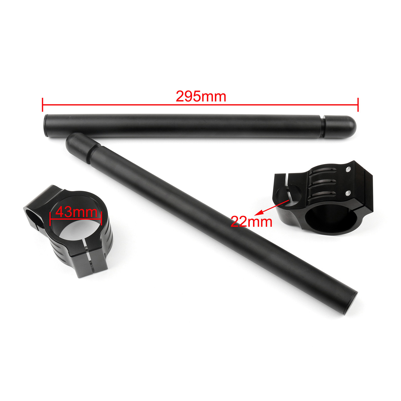 43mm Clip-On Handlebars Universal Motoycycle CBR VTR GSX GSXR SV