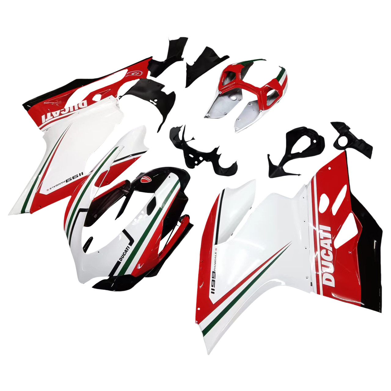  Amotopart Fairings Ducati 1199 Panigale Red White 1199 Racing (2012-2014)