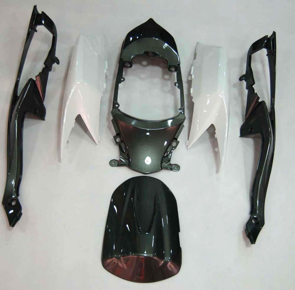 Amotopart Fairings Suzuki GSXR 600 750 White & Silver GSXR Racing  (2008-2010)