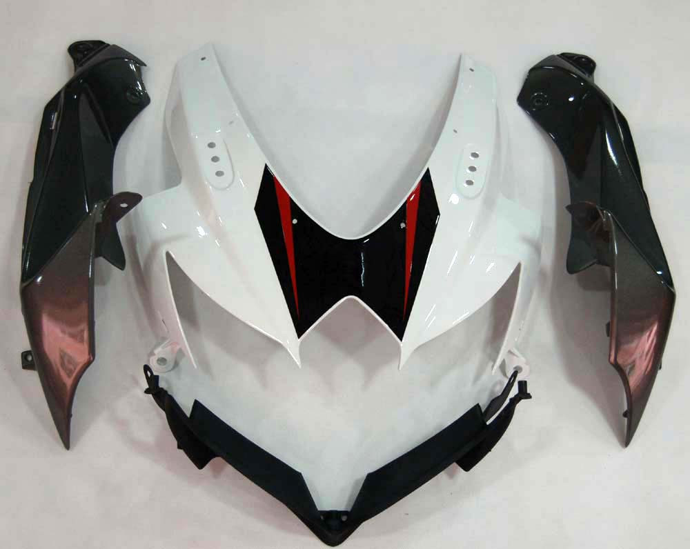 Amotopart Fairings Suzuki GSXR 600 750 White & Silver GSXR Racing  (2008-2010)