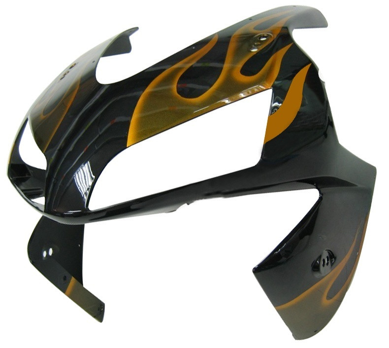 Amotopart Fairings Honda CBR 600 RR Black & Gold Flame Racing (2003-2004)