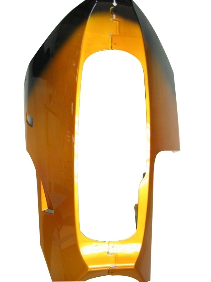 Amotopart Fairings Honda CBR 600 RR Black & Gold Flame Racing (2003-2004)