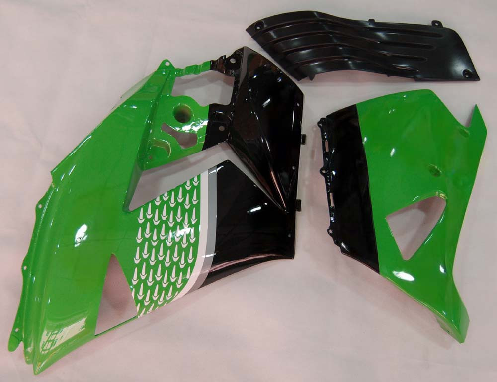 Amotopart Fairings Kawasaki ZX14R Green Black No.56 Nakano Racing (2006-2011)