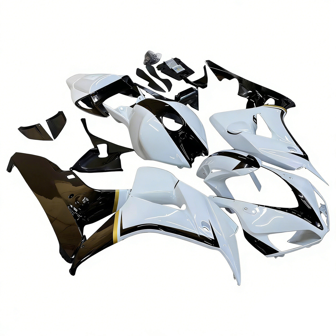 Amotopart Fairings Honda CBR 1000 RR White & Black CBR Racing (2006-2007)