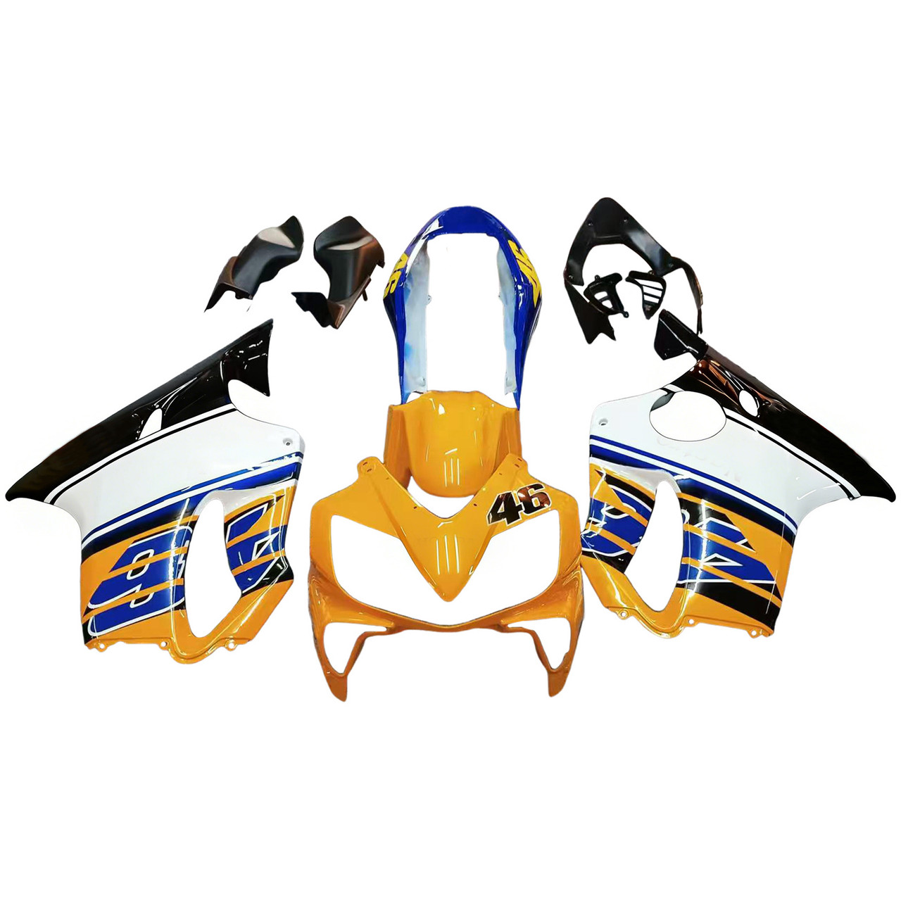 Amotopart Fairings Honda CBR 600 F4i Multi-Color No.46 Azzurro Racing (2004-2007)