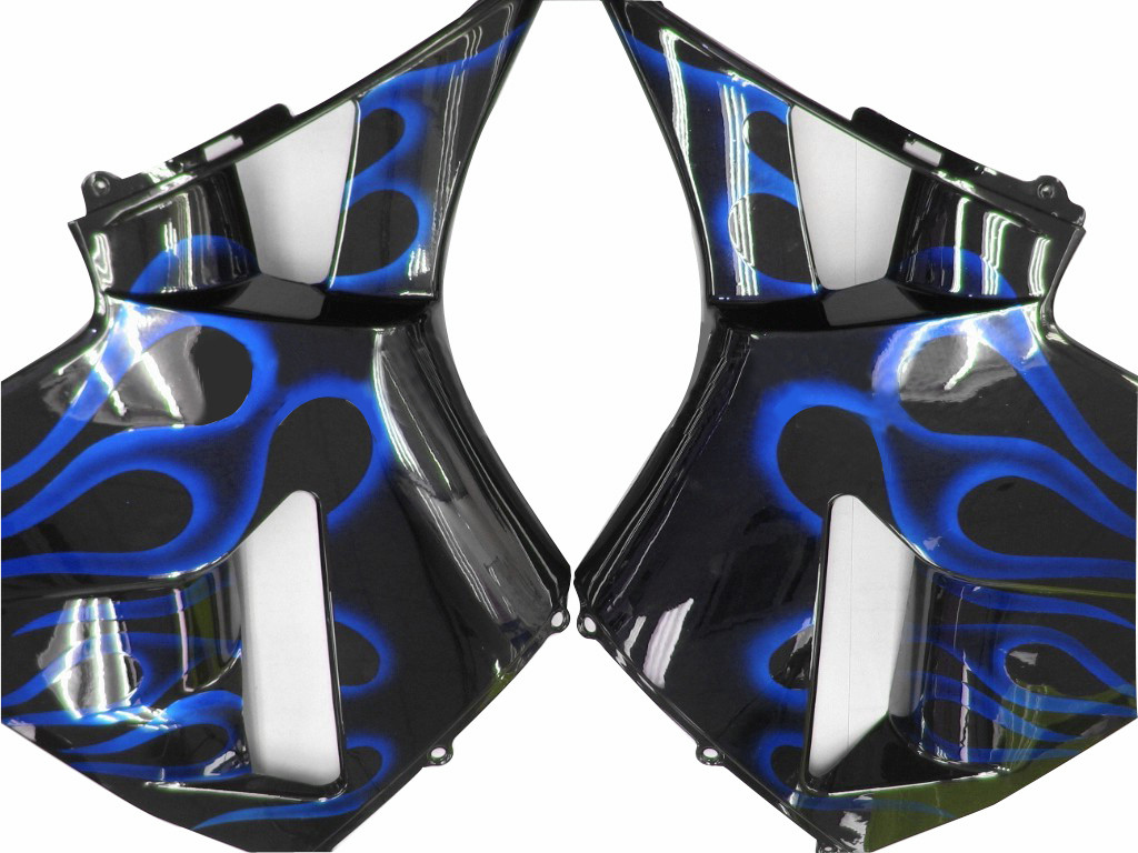 Amotopart Fairings Honda CBR 600 RR Black & Blue Flame Racing (2003-2004)