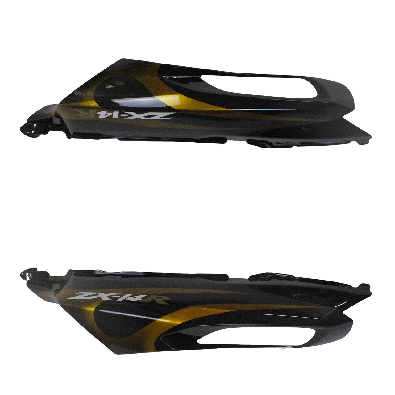 Fairings Kawasaki ZX14R Black & Gold Flame Ninja Racing (2006-2011)