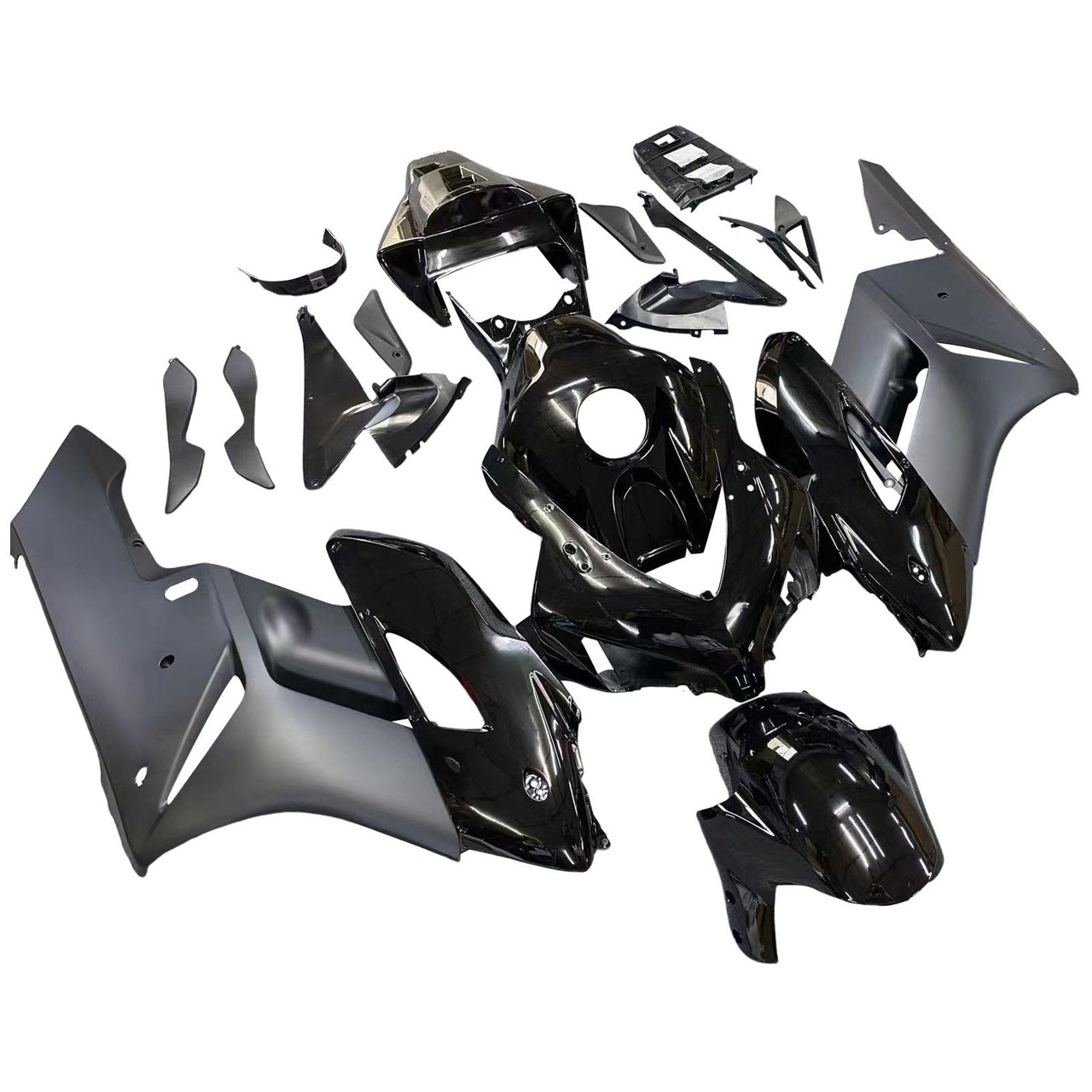 Amotopart Fairings Honda CBR 1000 RR All Black RR Honda Racing (2004-2005)