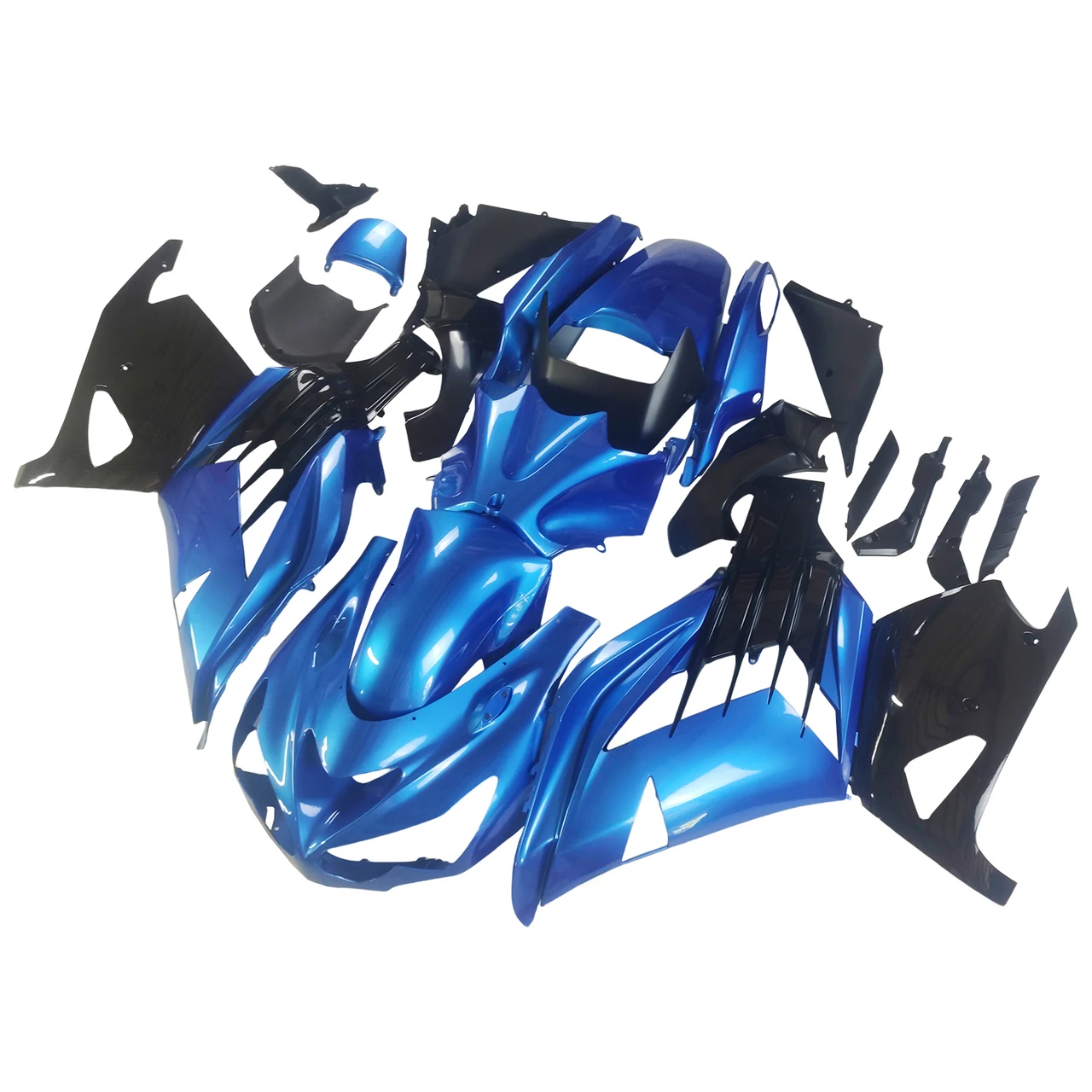 Amotopart Fairings Plastics Kawasaki ZX14R Ninja Blue Racing (2012-2021)