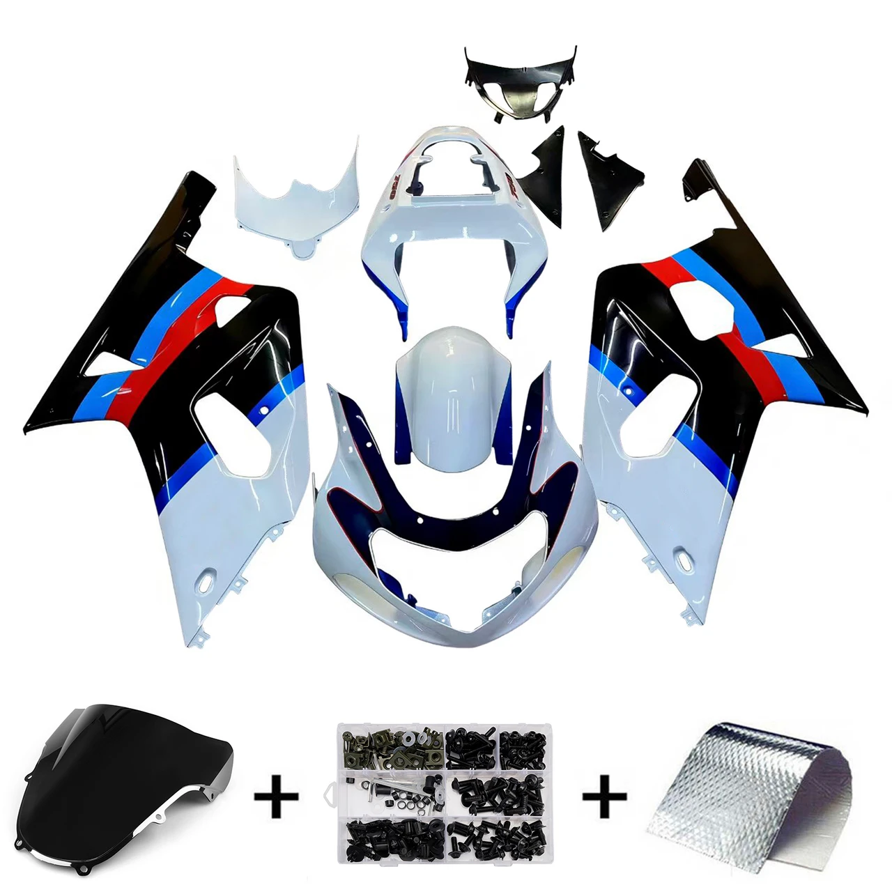 Amotopart Fairings Suzuki GSXR 600 Multi-Color Suzuki GSXR Racing  (2001-2003)
