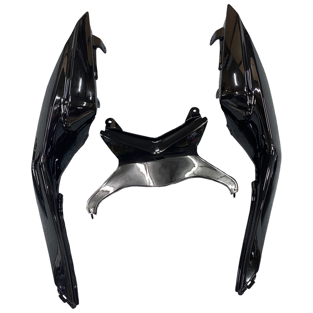 Amotopart 2009-2012 Fairings Kawasaki ZX6R ZX636 All Black Ninja Racing