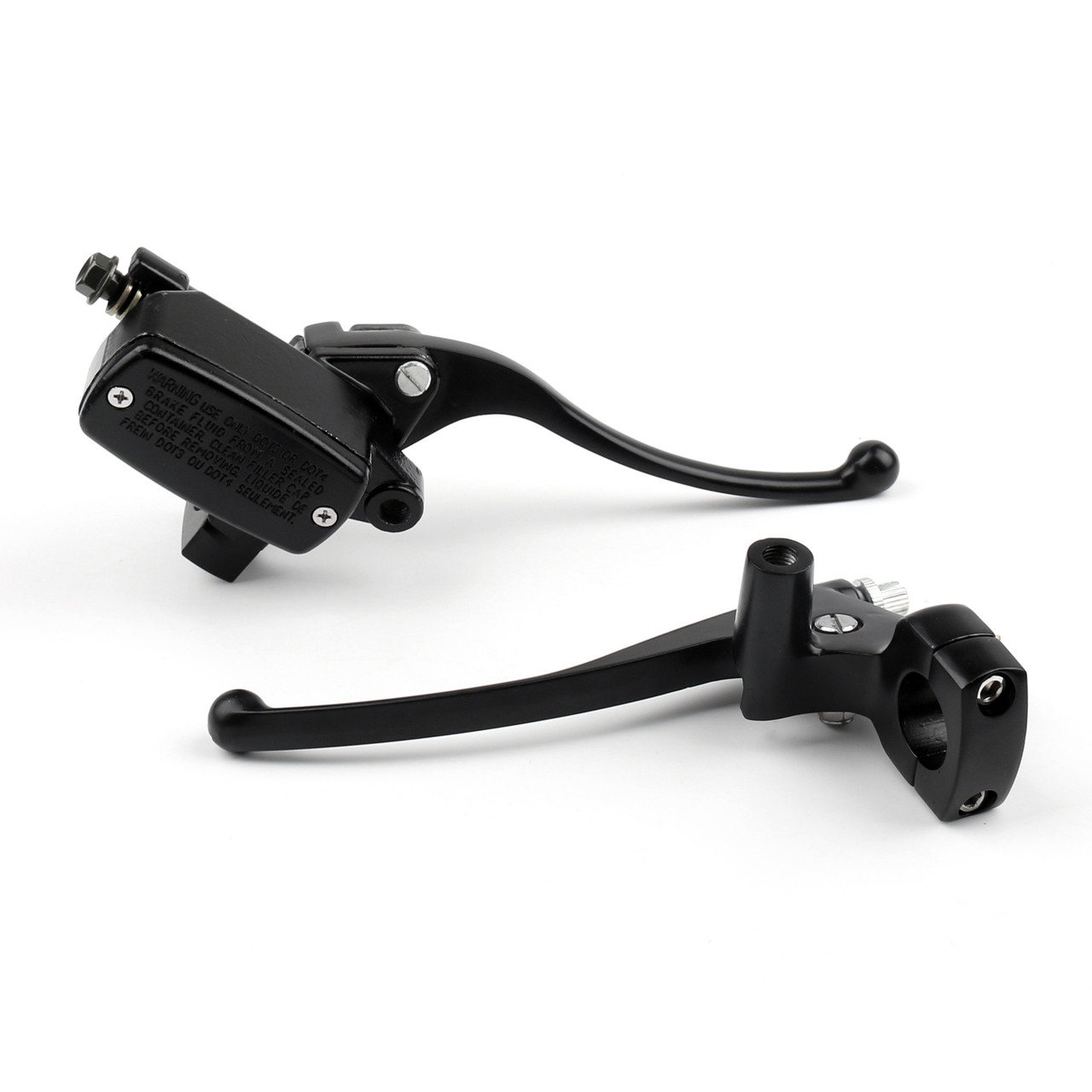 1" Handlebar Reservoir Brake Clutch Levers Honda VT750C2 VT750C3 (1997-2014) Black