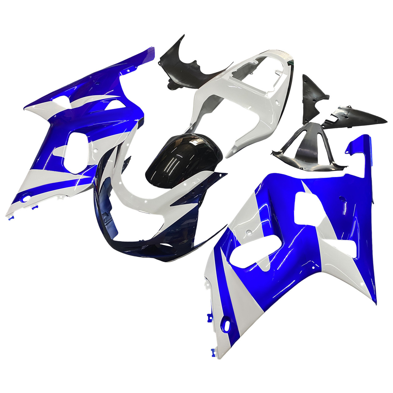 Amotopart Fairings Suzuki GSXR 600 Blue & White GSXR Racing  (2001-2003)