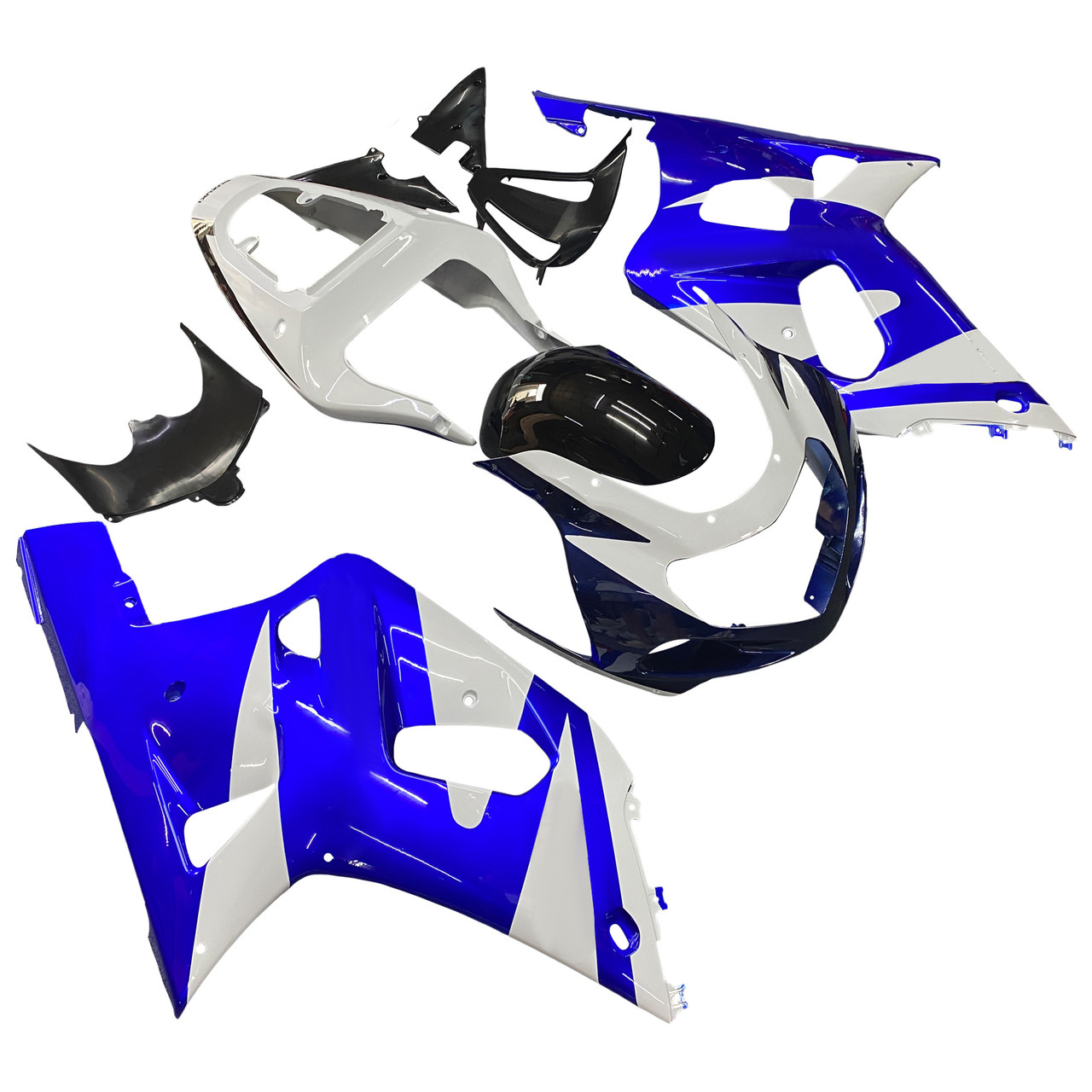 Amotopart Fairings Suzuki GSXR 600 Blue & White GSXR Racing  (2001-2003)