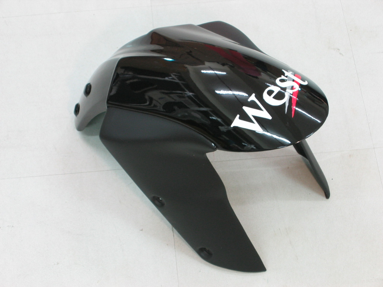 Fairings Kawasaki ZX6R 636 Black White West ZX6R  Racing  (2005-2006)