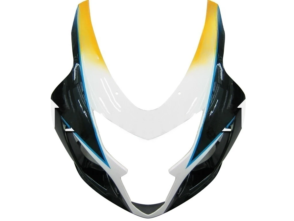 Amotopart Fairings Suzuki GSXR 600 750 White Blue Brux GSXR Racing  (2004-2005)