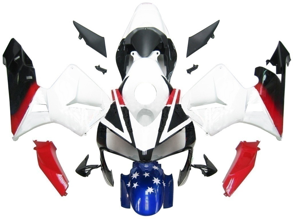 Amotopart Fairings Honda CBR 600 RR Multi-Color Flag Racing (2003-2004)