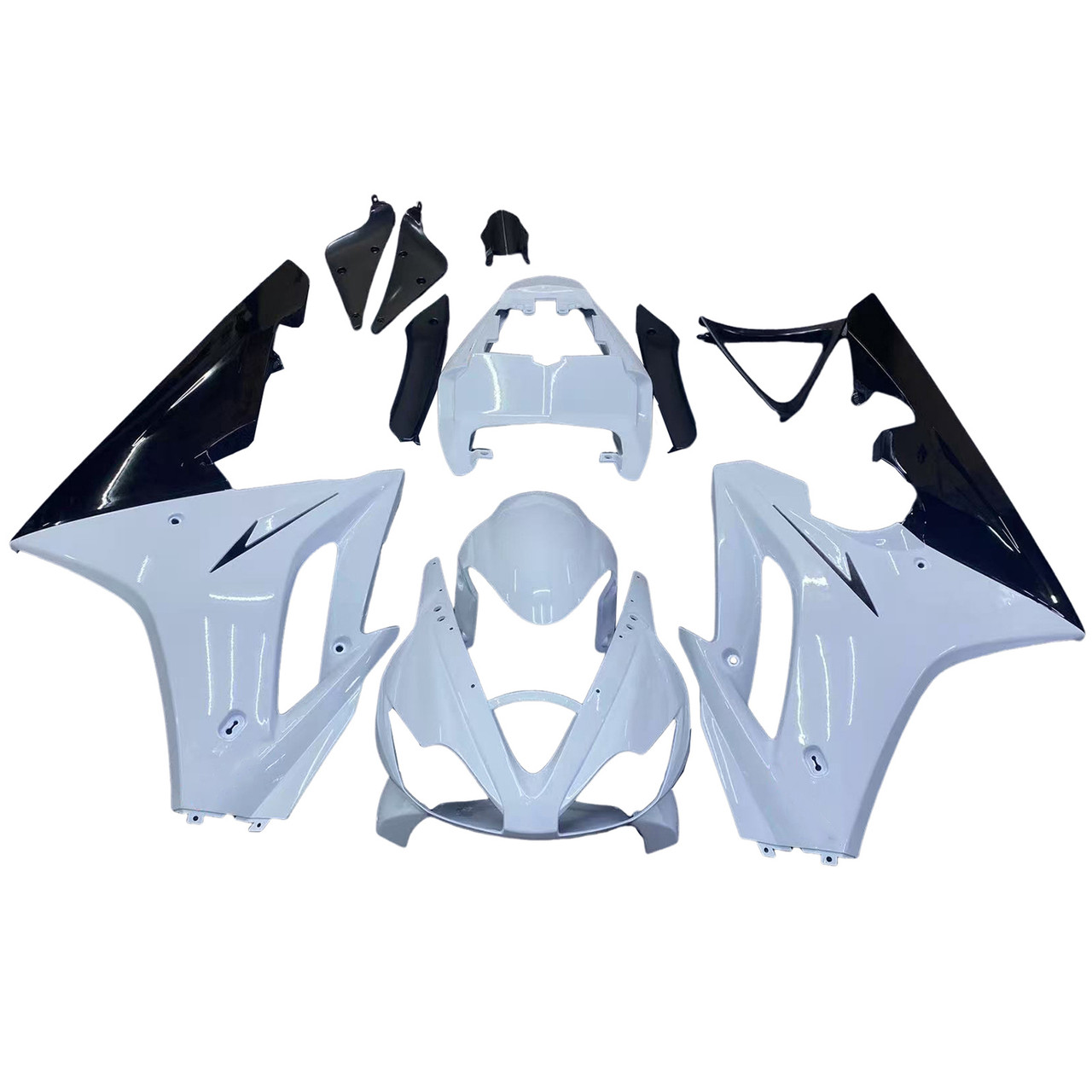 Amotopart Fairings Triumph Daytona 675 White Black Daytona Racing (2006-2008)