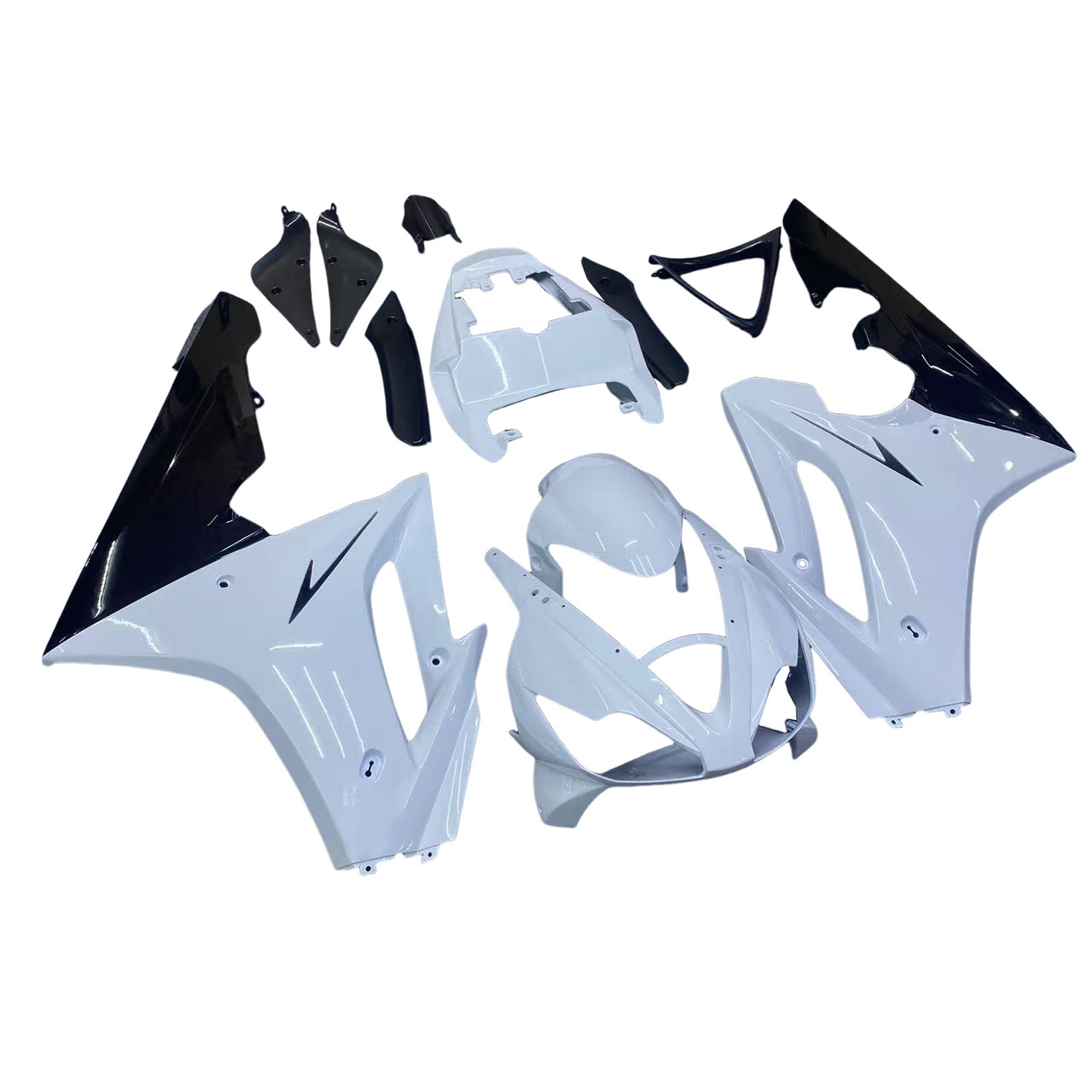 Amotopart Fairings Triumph Daytona 675 White Black Daytona Racing (2006-2008)