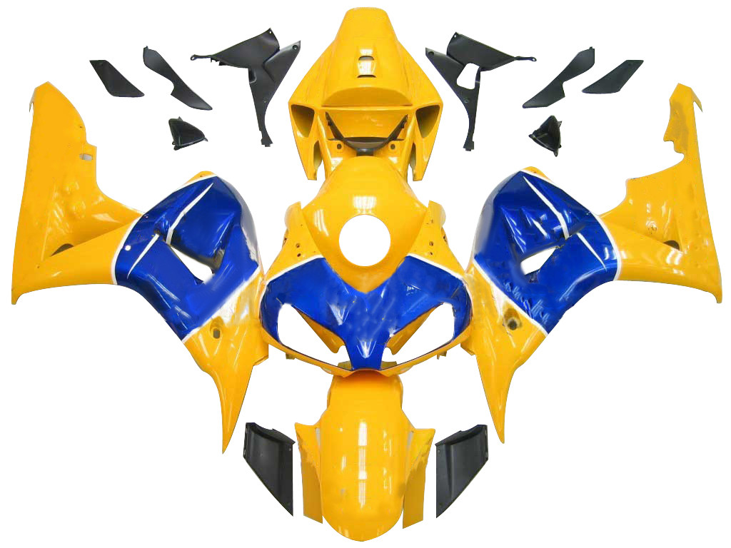 Amotopart Fairings Honda CBR 1000 RR Yellow Blue Camel Racing (2006-2007)