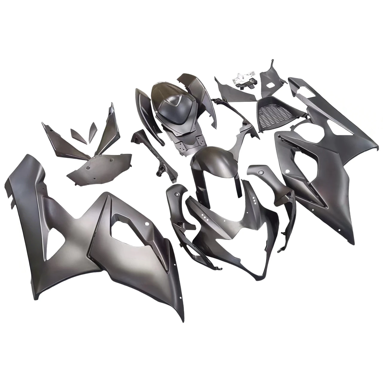 Amotopart Fairings Suzuki GSXR 1000 Black Matte GSXR Racing  (2005-2006)
