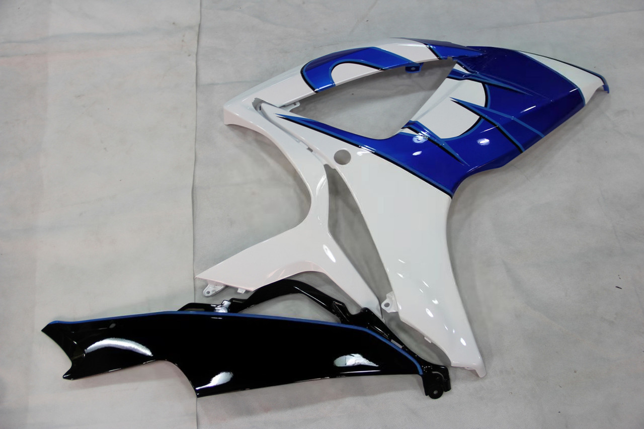 Amotopart Fairings Suzuki GSXR 600 750 White Blue Corona Racing  (2006-2007)