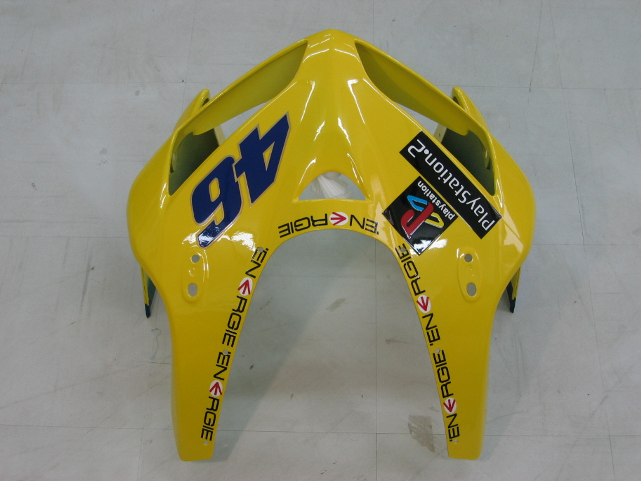 Fairings Honda CBR 600 RR Yellow No.46 Azzurro Racing (2005-2006)