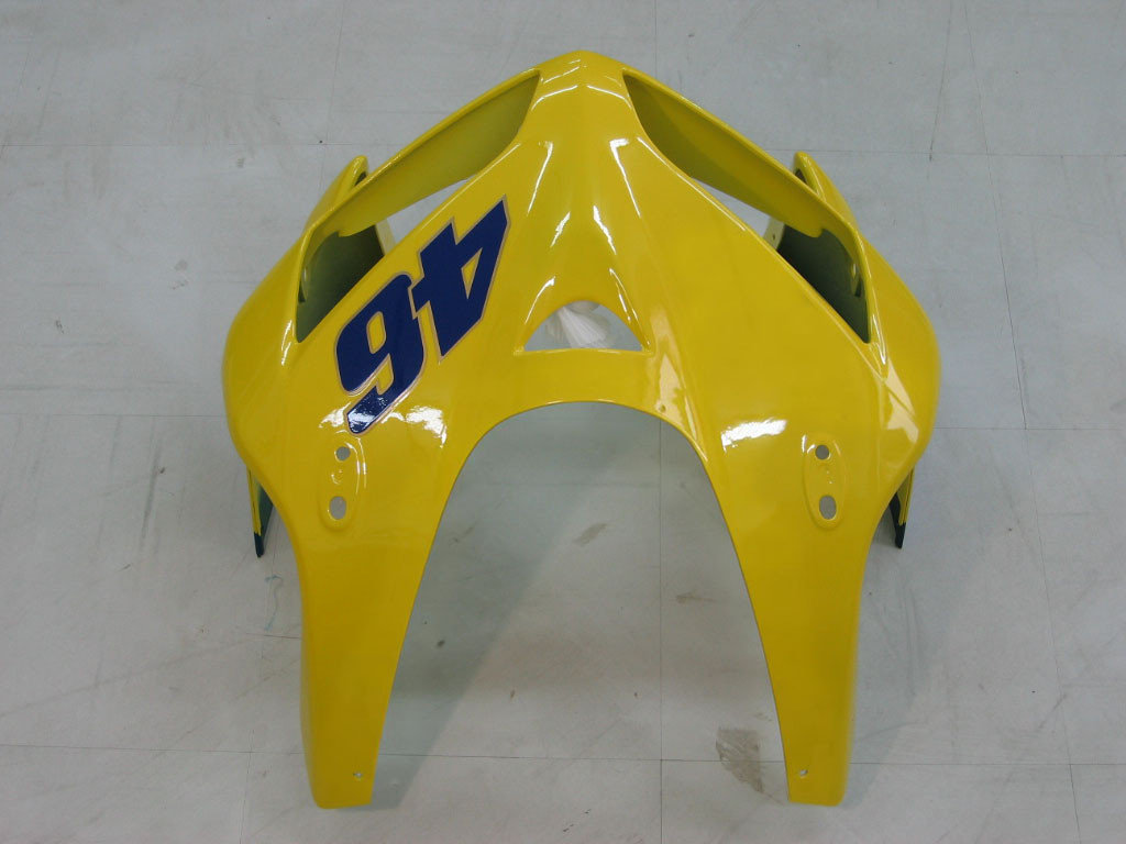 Amotopart Fairings Honda CBR 600 RR Yellow No.46 Azzurro Racing (2005-2006)