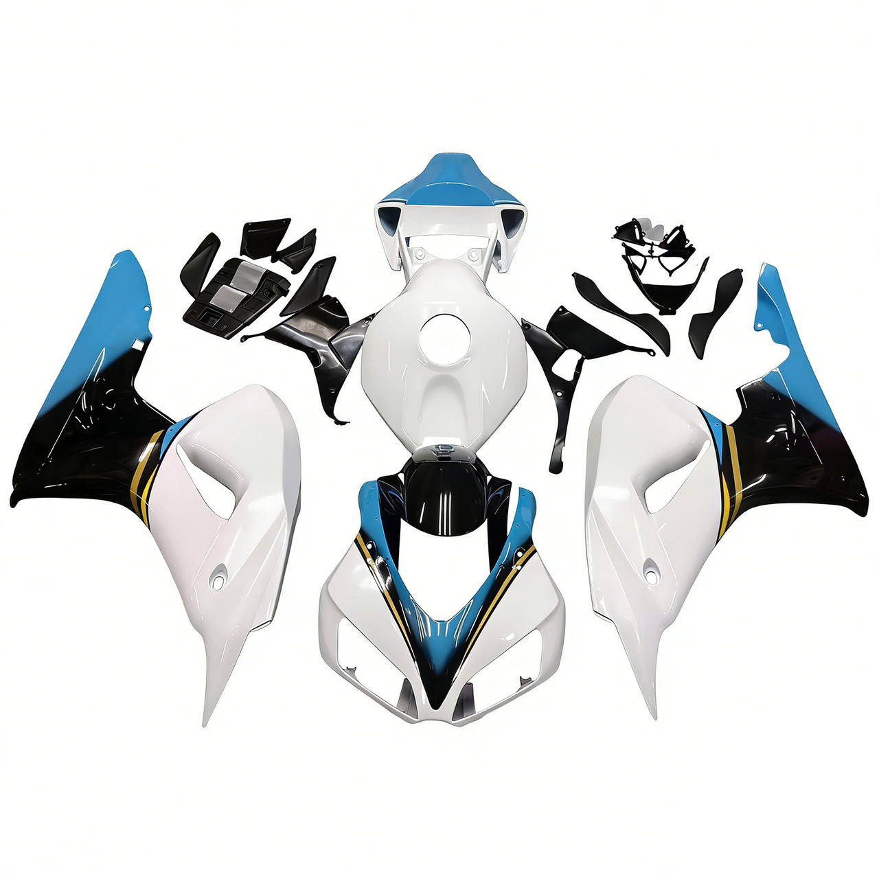 Amotopart Fairings Honda CBR 1000 RR White Konica Minolta Racing (2006-2007)