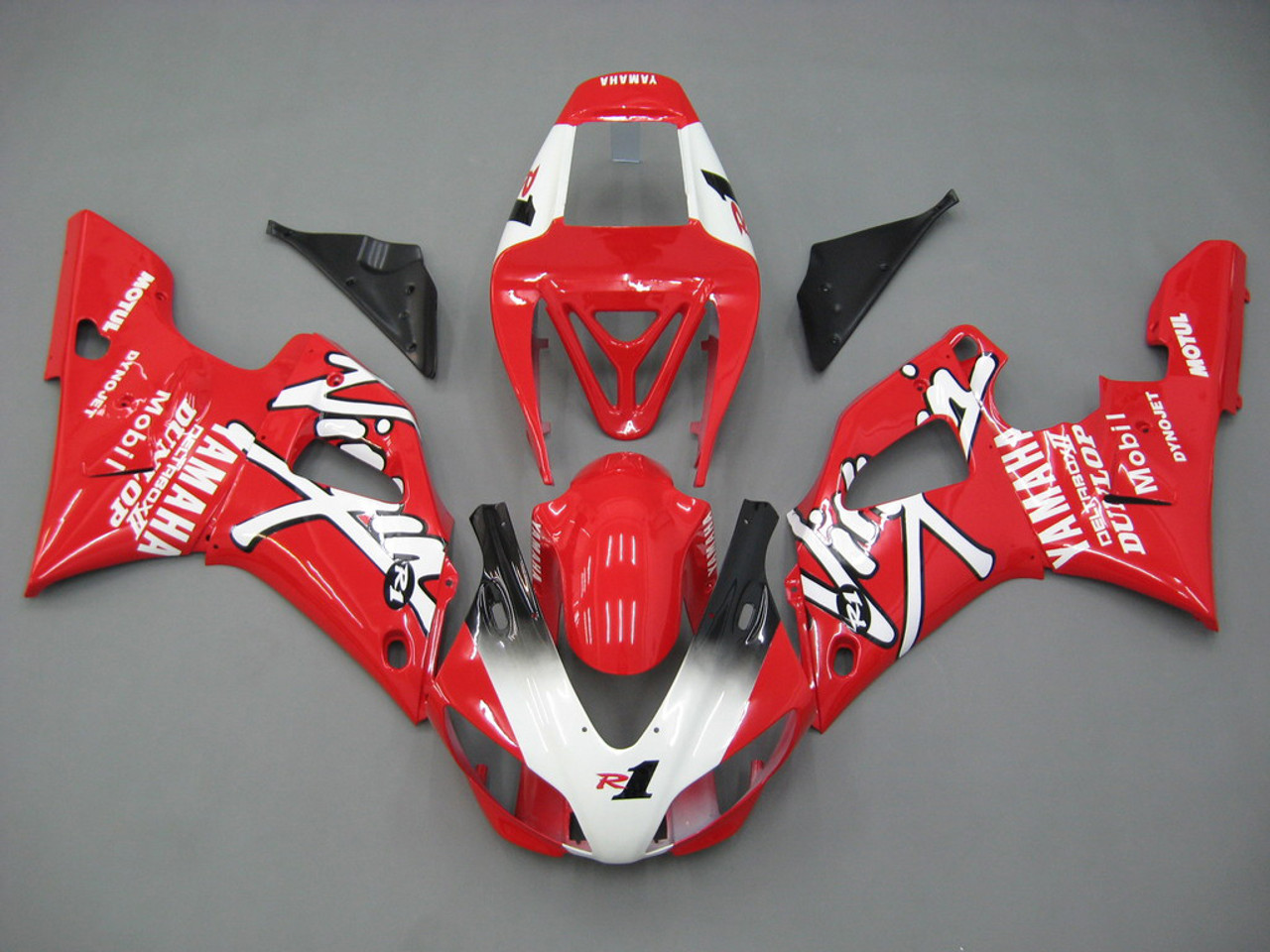 Fairings Yamaha YZF-R1 Red White Virgin  R1 Racing (1998-1999)