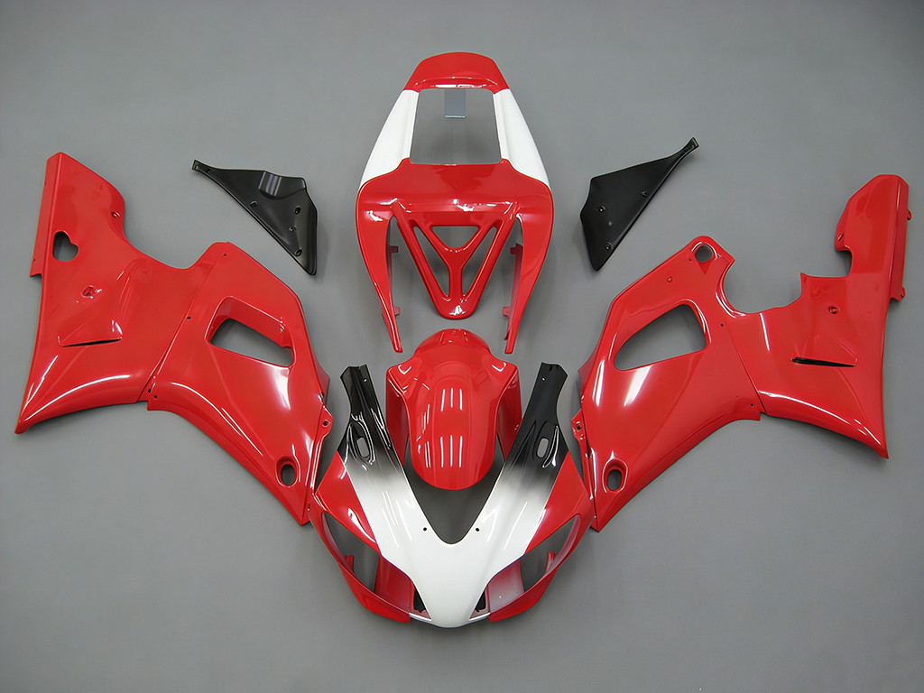 Amotopart Fairings Yamaha YZF-R1 Red White Virgin  R1 Racing (1998-1999)