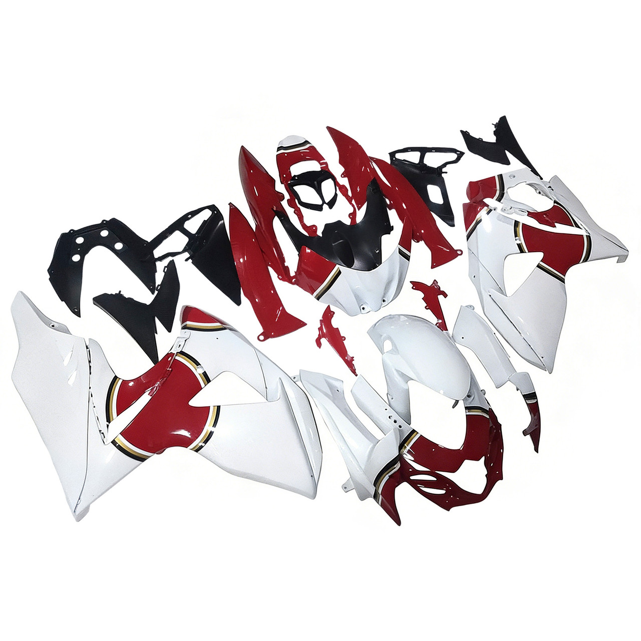Amotopart Fairings Suzuki GSXR 1000 White & Red Lucky Strike Racing  (2009-2016)