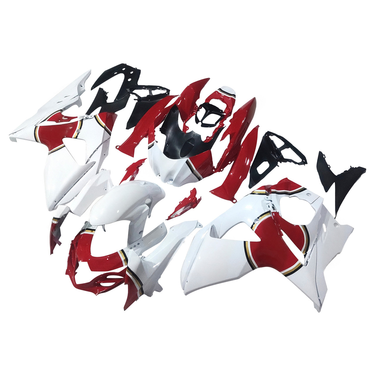 Amotopart Fairings Suzuki GSXR 1000 White & Red Lucky Strike Racing  (2009-2016)