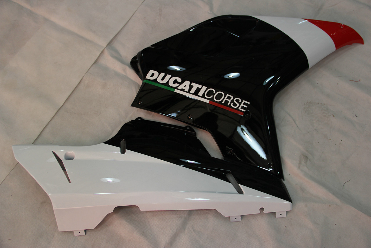 Fairings Ducati 1098 1198 848 Red Black 1198 Racing (2007-2012)