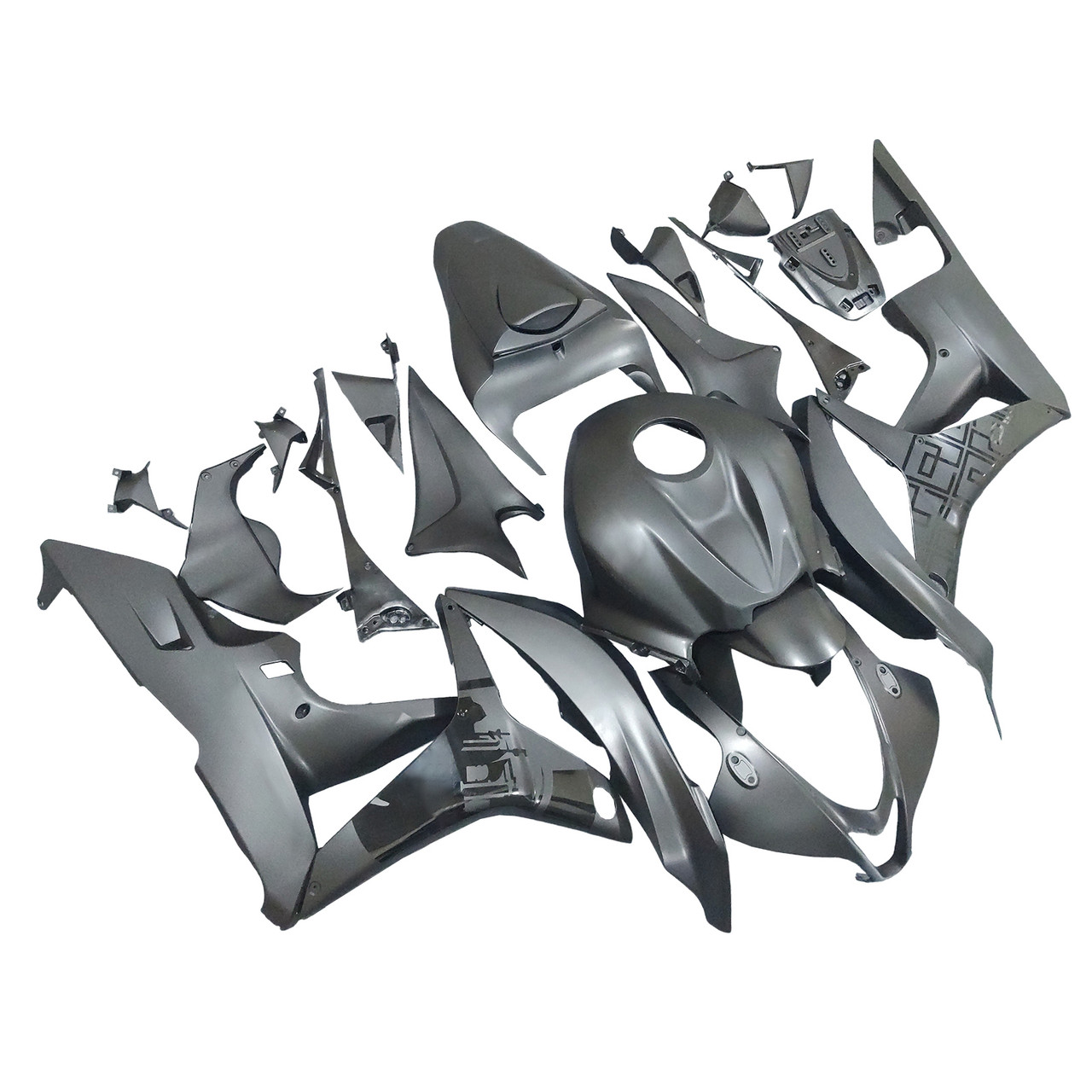 Amotopart Fairings Honda CBR 600 RR Matte Black Honda Racing (2007-2008)