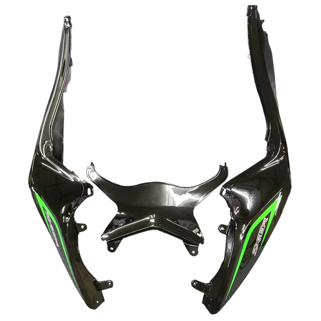 Amotopart Fairings Plastics Kawasaki ZX6R 636 Green Black Ninja Racing (2013-2018)