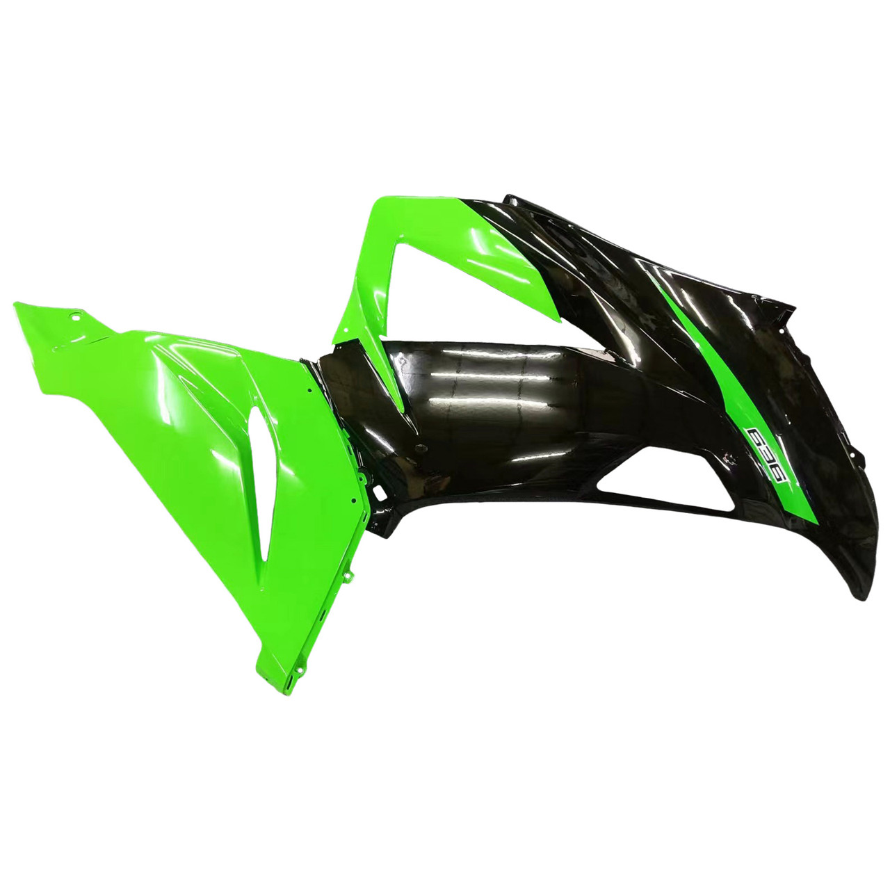 Amotopart Fairings Plastics Kawasaki ZX6R 636 Green Black